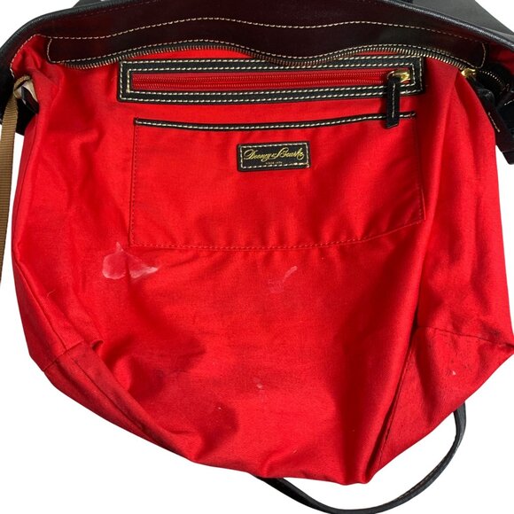 Dooney Bourke Black Saffiano Leather Large Travel Weekender Everyday Tote Bag - Picture 9 of 14